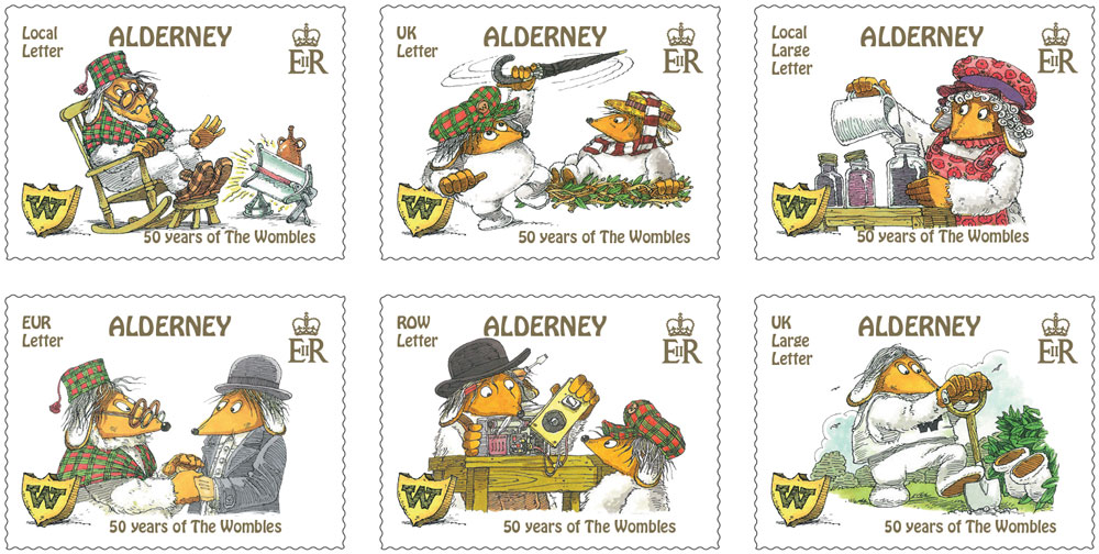 Stamps depict Wombles to celebrate book's 50th Anniversary